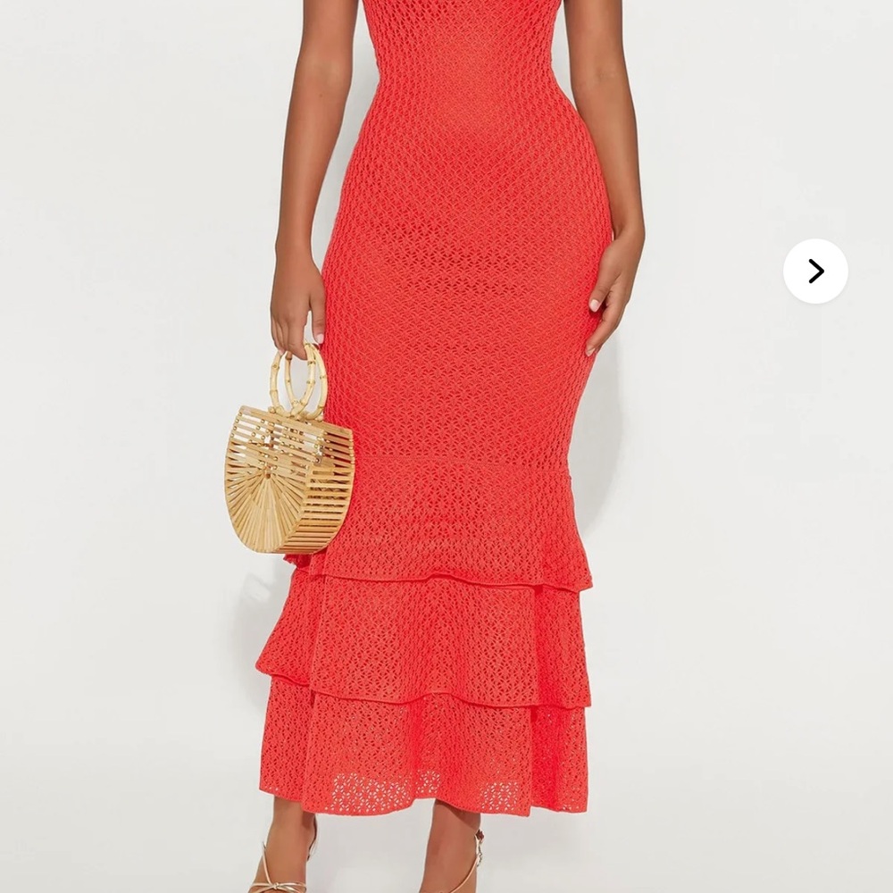 Fashion Nova Under The Cabana Maxi Crochet Dress